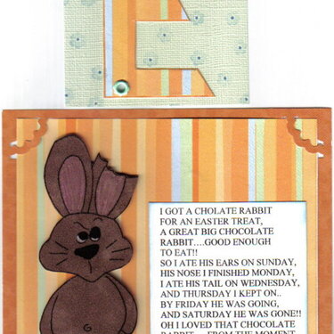 Monogram E &amp;amp; Easter Poem