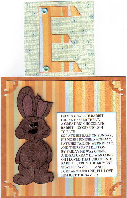 Monogram E &amp;amp; Easter Poem