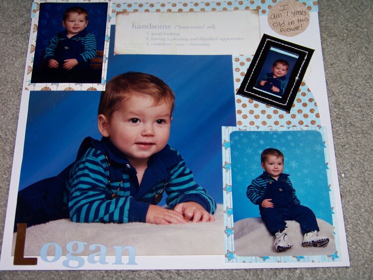 Logans 1 year pictures