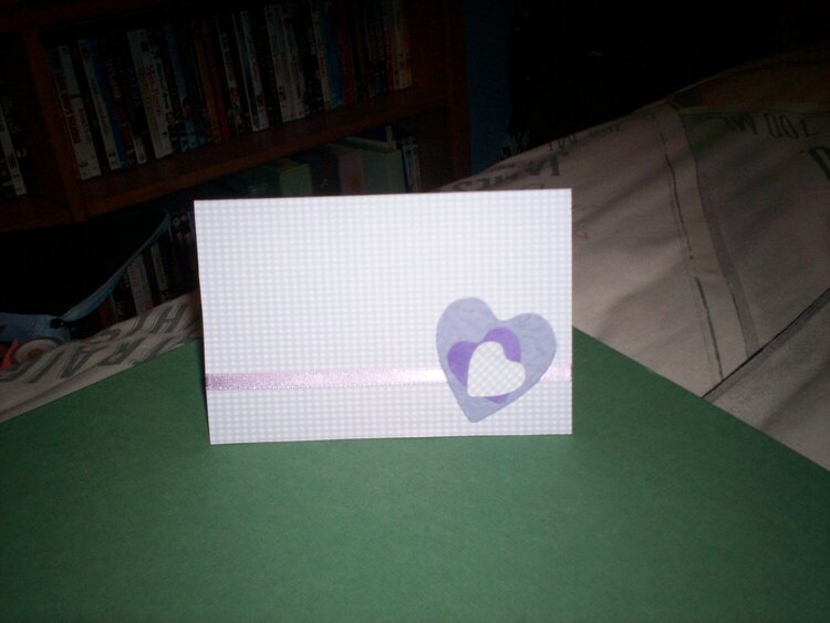purple hearts card