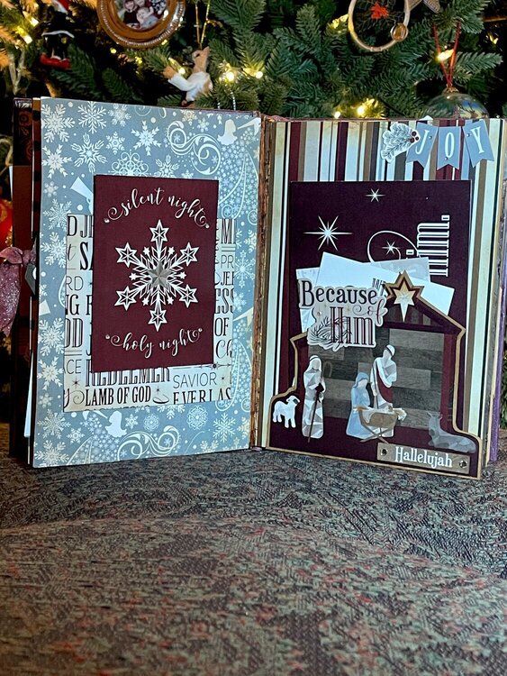 Altered Book using PHOTOPLAY Paper: Luke 2