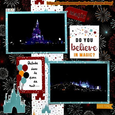 Disneyland Paris : At night – Magical Adventure 2 Papers, from Echo Park