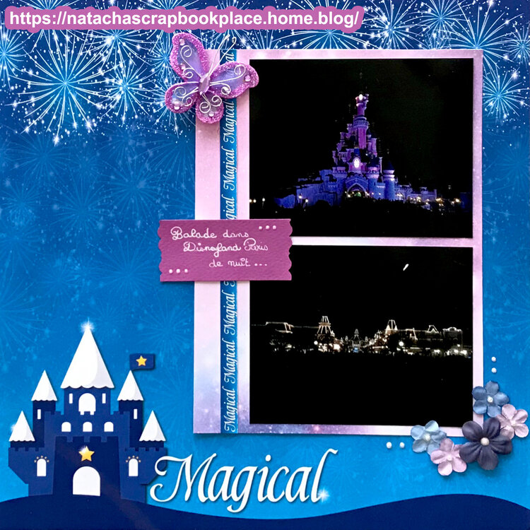 Disneyland Paris at night - Reminisce paper