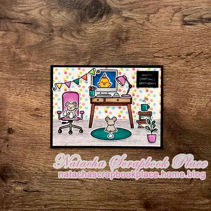 Card  Virtual Friends  from Lawn Fawn