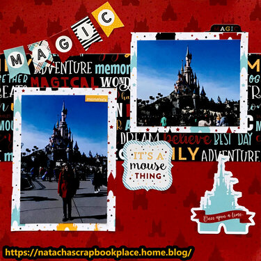 Devant le château de Disneyland Paris – In front of the Castle of Disneyland Paris – Magical Adventure from Echo Park