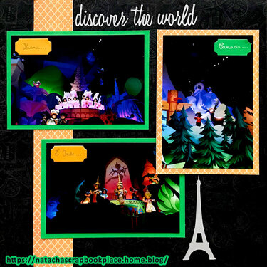 Attraction  Its a small world    Disneyland Paris  Just Landed Collection, from Kaisercraft