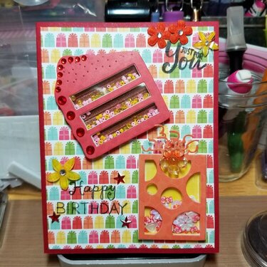 Birthday shaker cards