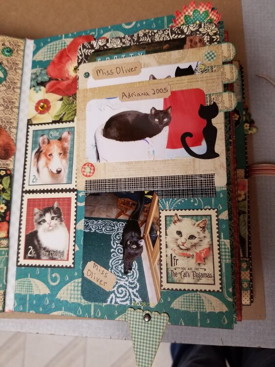 Raining Cats and Dogs mini album page 5 &amp; 6