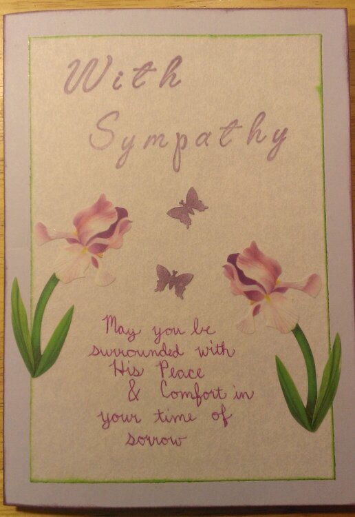 Sympathy card for a friend