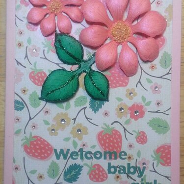 Strawberry baby card