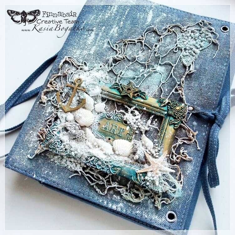 Denim Sea Stories - Art Journal Cover