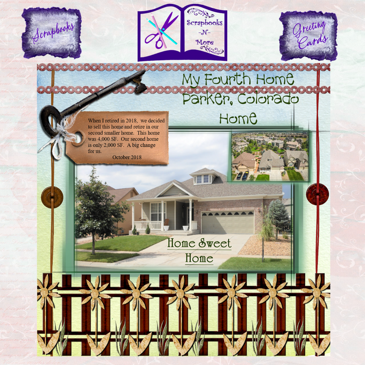 Homes Scrapbook Page 1