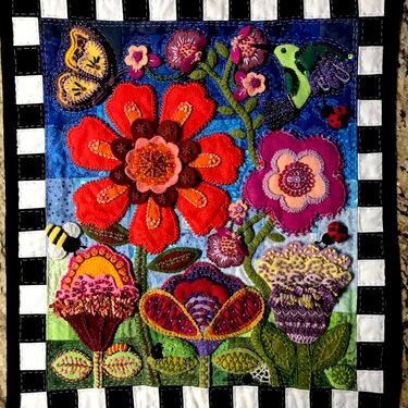 Flower Art Quilt #3