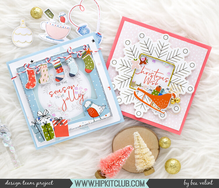 Christmas shaker cards