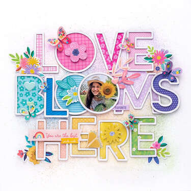 Love blooms here layout