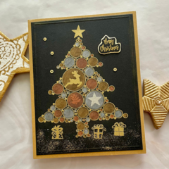 Big Bubble Christmas Tree card.