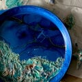 Mermaid Plate (upcycled project) tissue layer