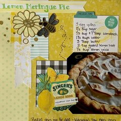 Lemon Meringue Pie - for recipe album