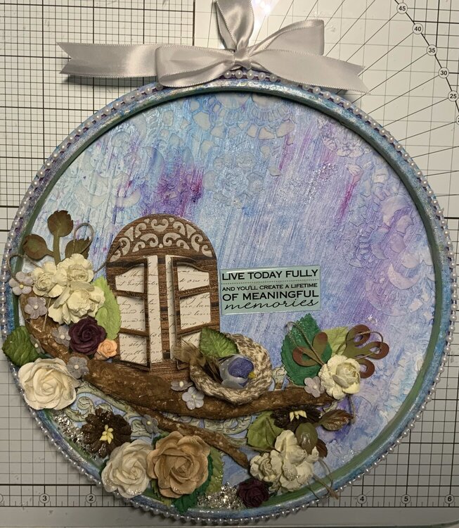 Altered Embroidery Hoop Swap