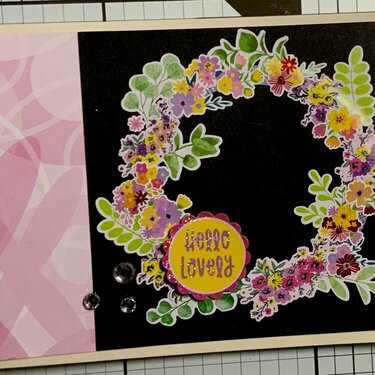 Flower Sticker card