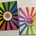 Rainbow Sunburst cards