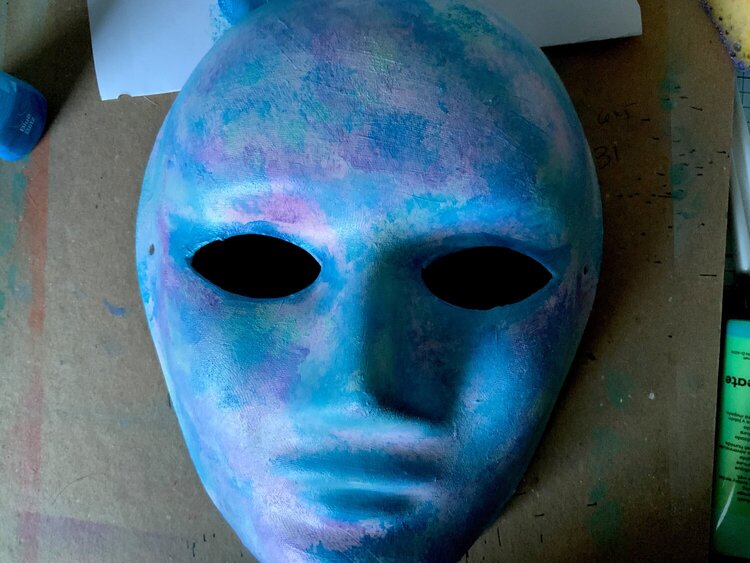 Mermaid Mask Canvas