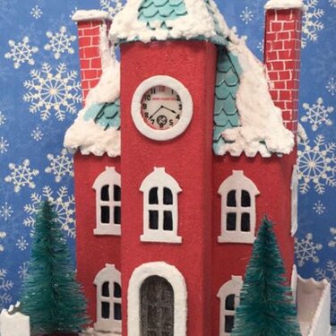 Kelly&#039;s Christmas Clockhouse Putz House