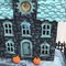 Stone-stenciled Halloween House