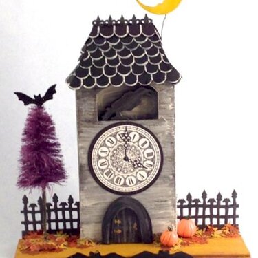 Raven Cuckoo Clock - Halloween House