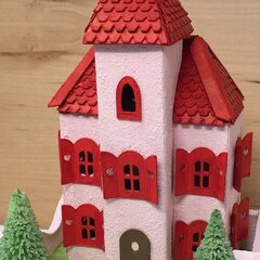 Valentine Villa Miniature Putz House