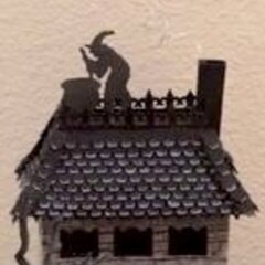 Widow's Walk House with Tim Holtz Roof Die