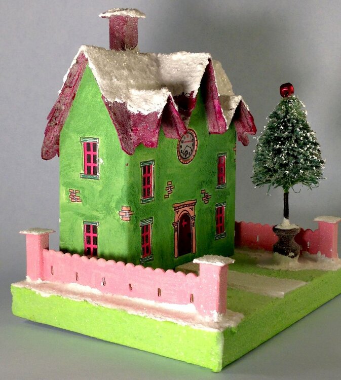 Green Glitter House