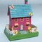 Pastel Easter House - Bunnies and Butterflies