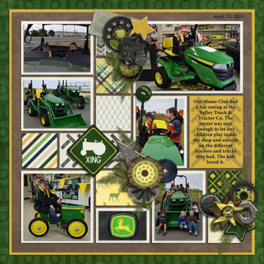 green tractor