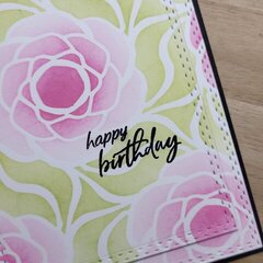 Happy Birthday floral card