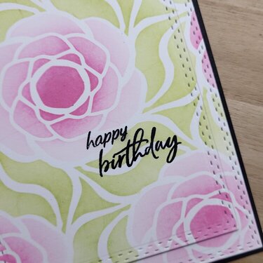 Happy Birthday floral card