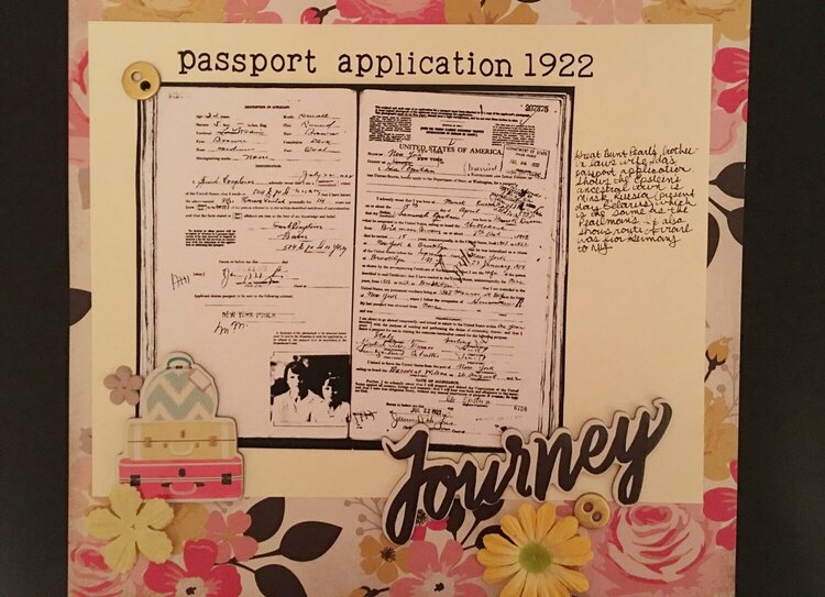 Passport Application 1922
