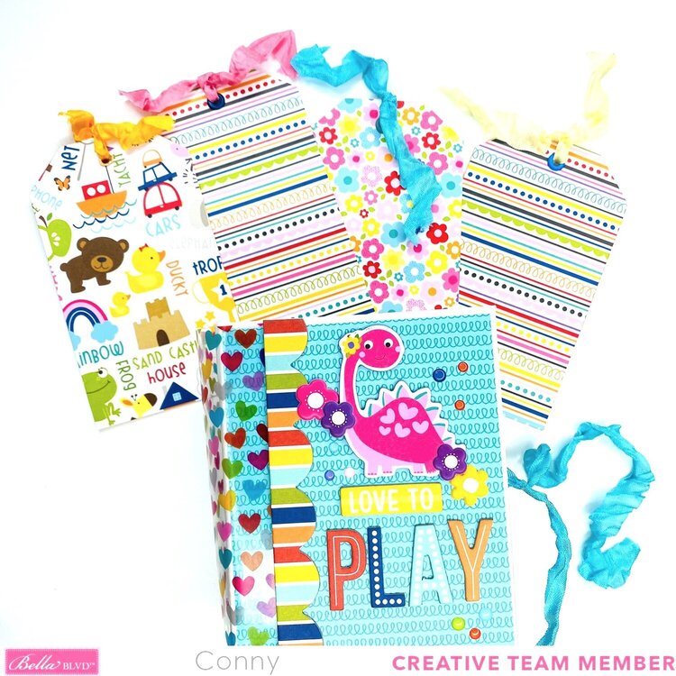 I Love to Play with Tots 2.0 Mini album with Bella Blvd 