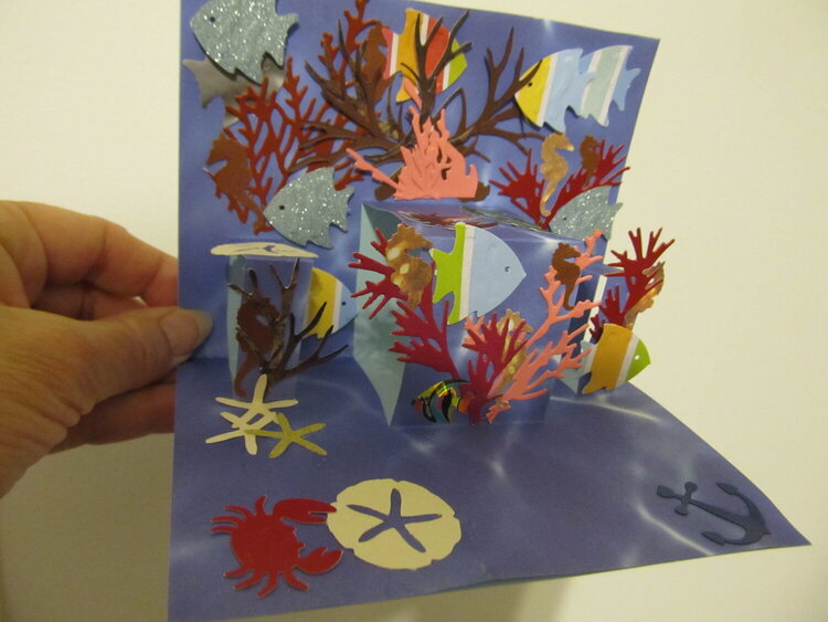 Underwater pop-up card