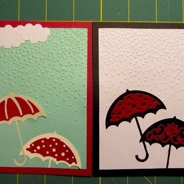 Umbrella and rain card