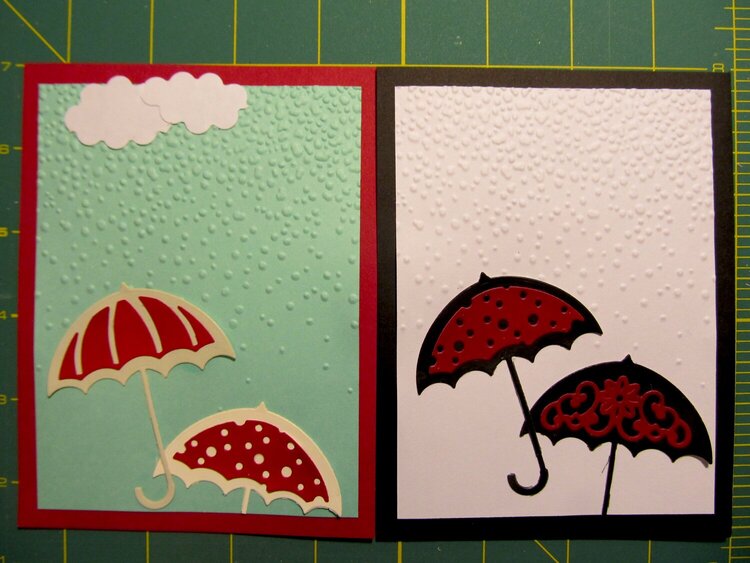 Umbrella and rain card