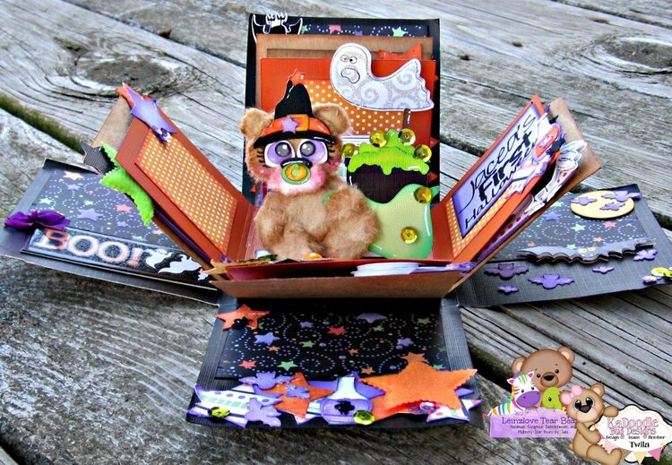 Tear Bear Explosion Box Scrapbook Album