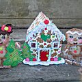 3D Gingerbread House with Tear Bears