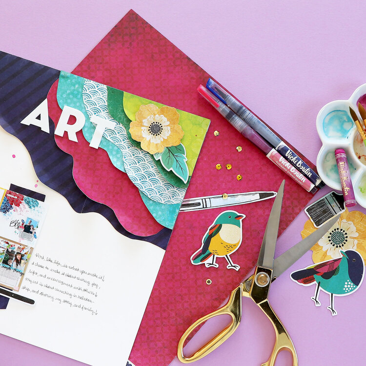 American Crafts: Learn with Leigh &quot;Art&quot; layout