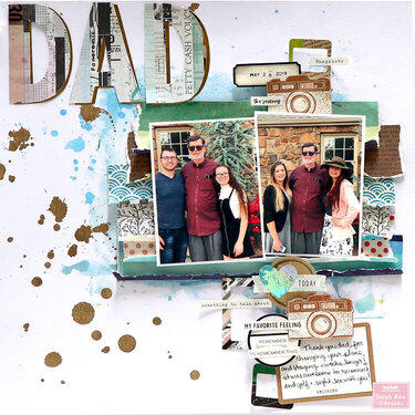 Masculine Layout with Vicki Boutin Mixed Media