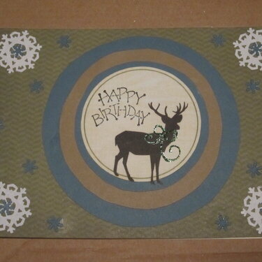 Winter Birthday card