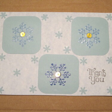 Winter Thank You Note