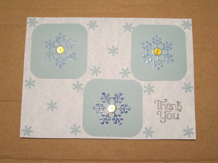Winter Thank You Note
