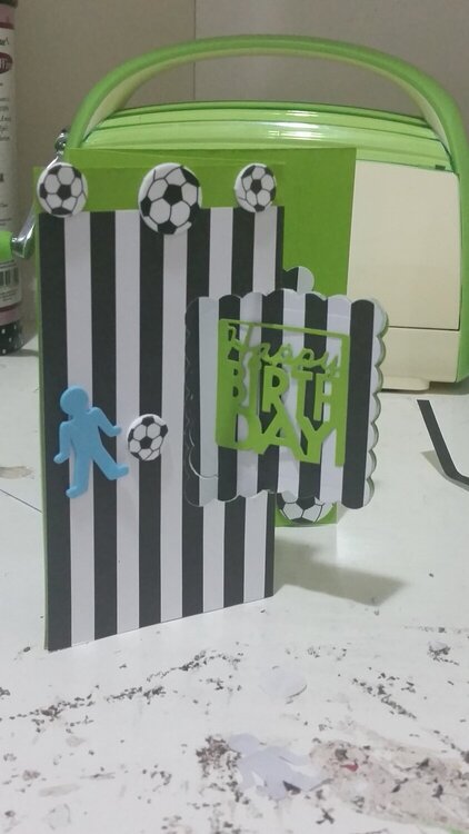 Soccer birthday card