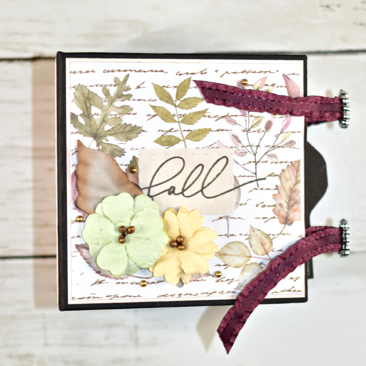 Hello Pink Autumn 4x4 Mini Scrapbook Album